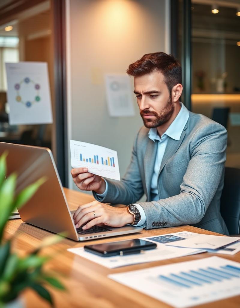 Un dirigeant face à ses chiffres